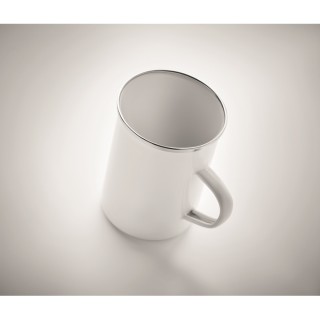 Taza metal con capa de esmalte personalizada